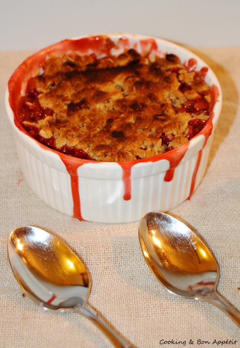 Crumble fraises et poires Cooking Bon appétit