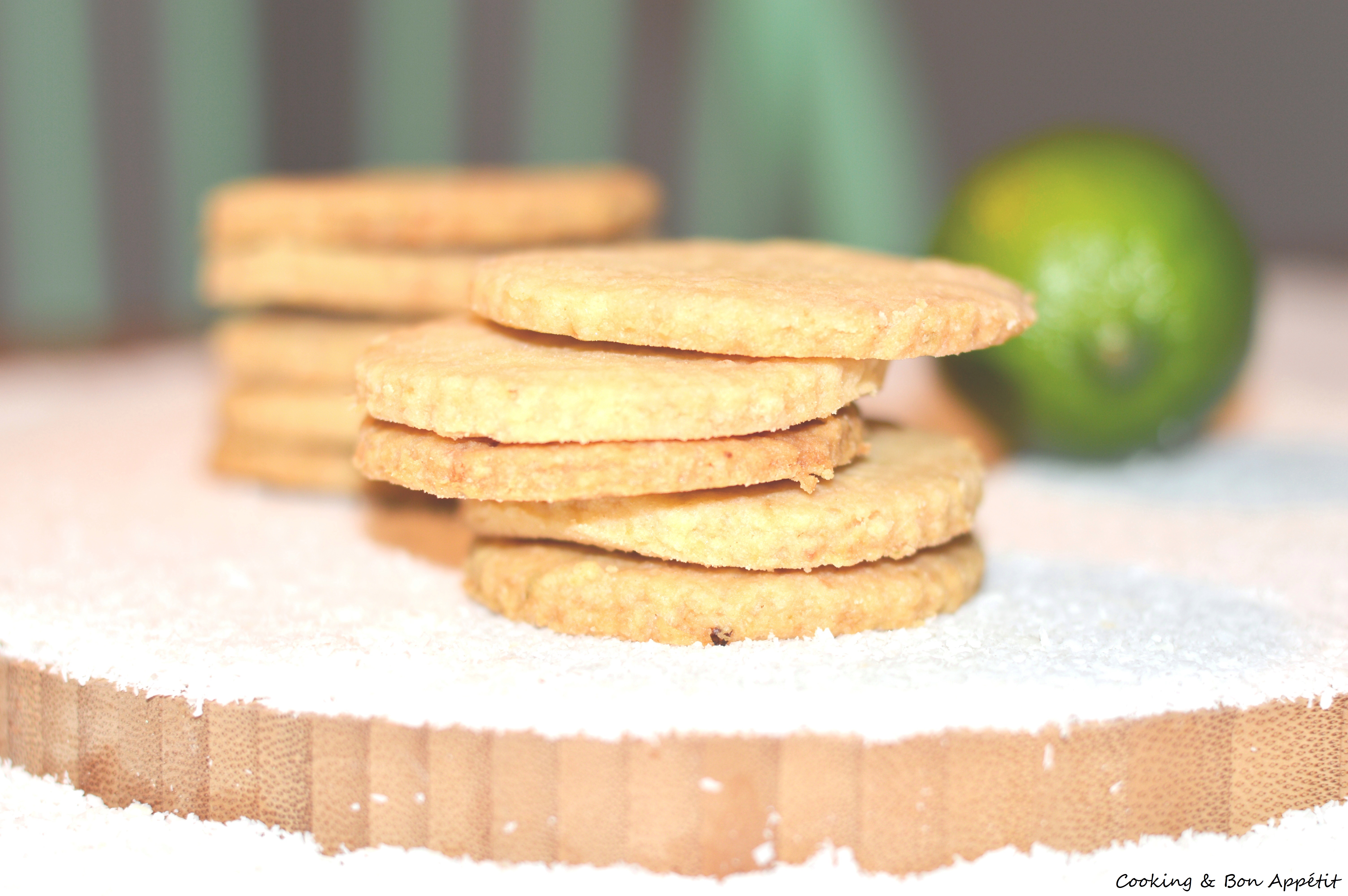 Biscuits Sablés Coco Citron Vert • Cooking And Bon Appétit 6882